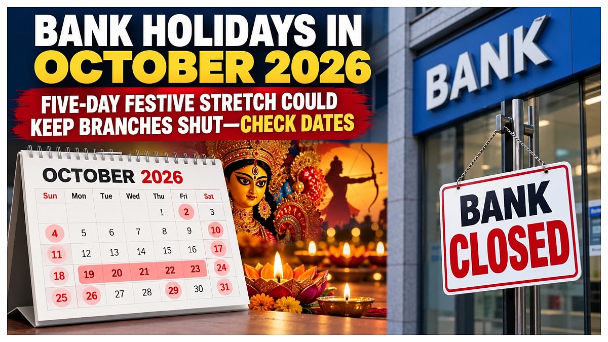 October 2026 Bank Holidays, Check When Banks Will Remain Closed —Full List Here