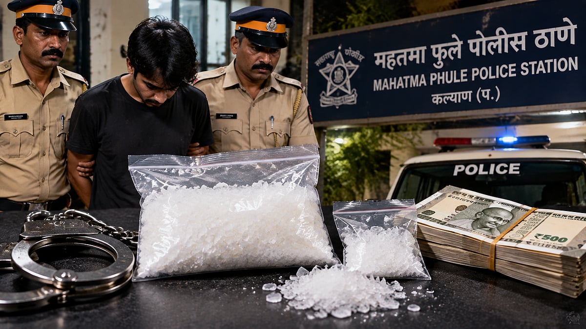 Kalyan Police Seize MD Powder Worth ₹10 Lakh, Arrest 22-Year-Old In Narcotics Case; Two Suspects Absconding