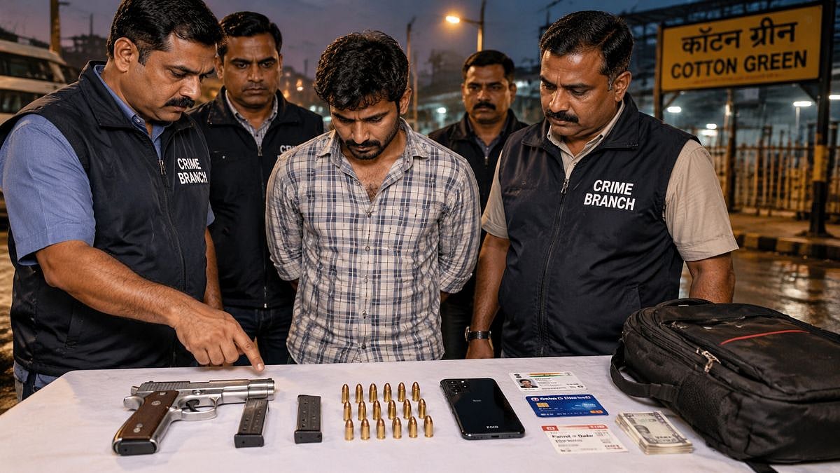 Mumbai Crime Branch Arrests 28-Year-Old Uttar Pradesh Man With Pistol, 14 Live Cartridges In Cotton Green
