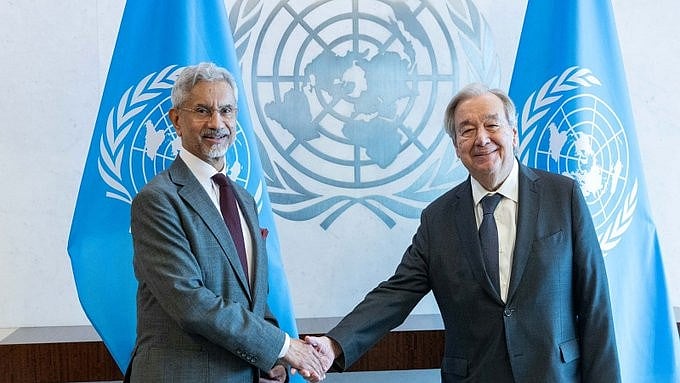 EAM Jaishankar Meets UN Chief Guterres, Holds Talks On Global Conflicts & Challenges Facing Global South