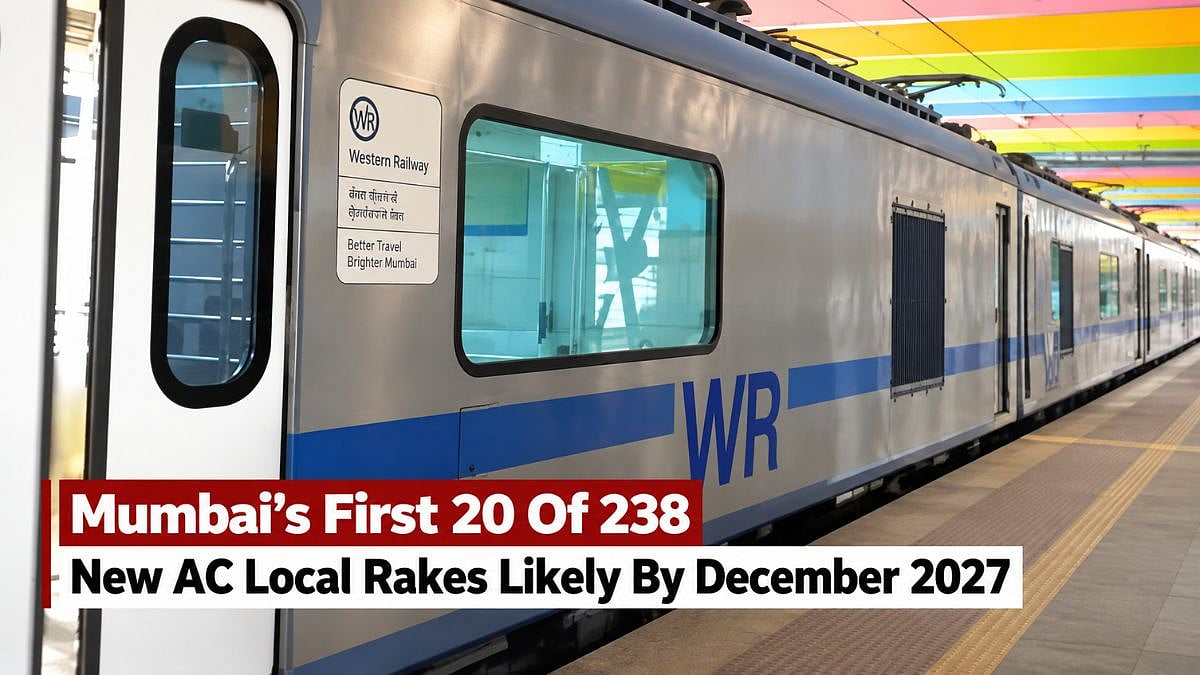 Mumbai's First 20 Of 238 New AC Local Rakes Likely By December 2027; Later Lots To Get Upgraded Features