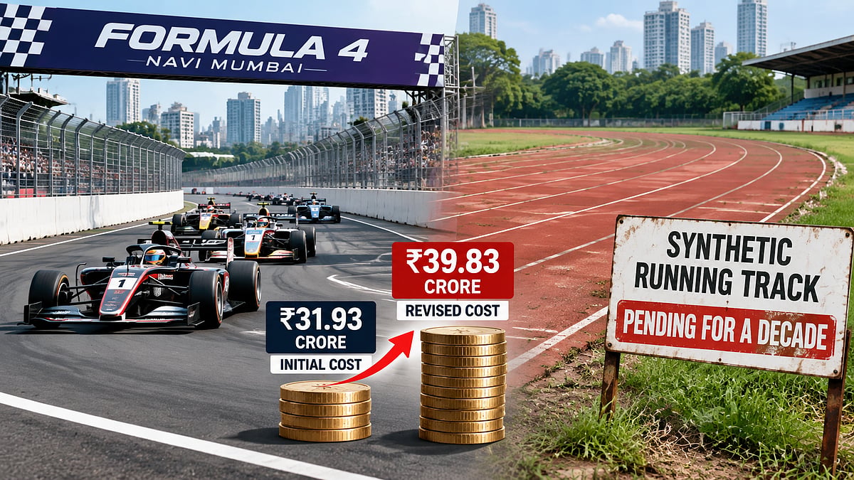 Navi Mumbai’s ₹39.83 Crore Formula 4 Track Sparks Debate As Athletes Await Decade-Old Synthetic Running Track Demand