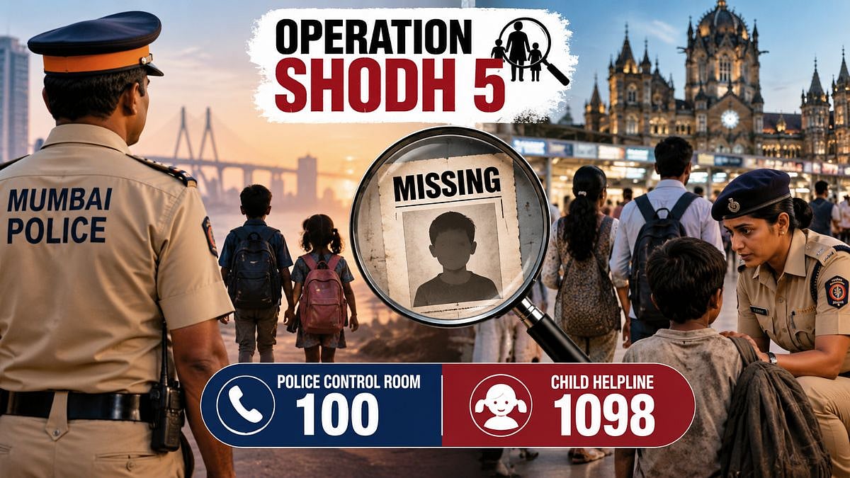 Mumbai Police Launch ‘Operation Shodh 5’ To Trace Missing Children And Adults; Citizens Urged To Help
