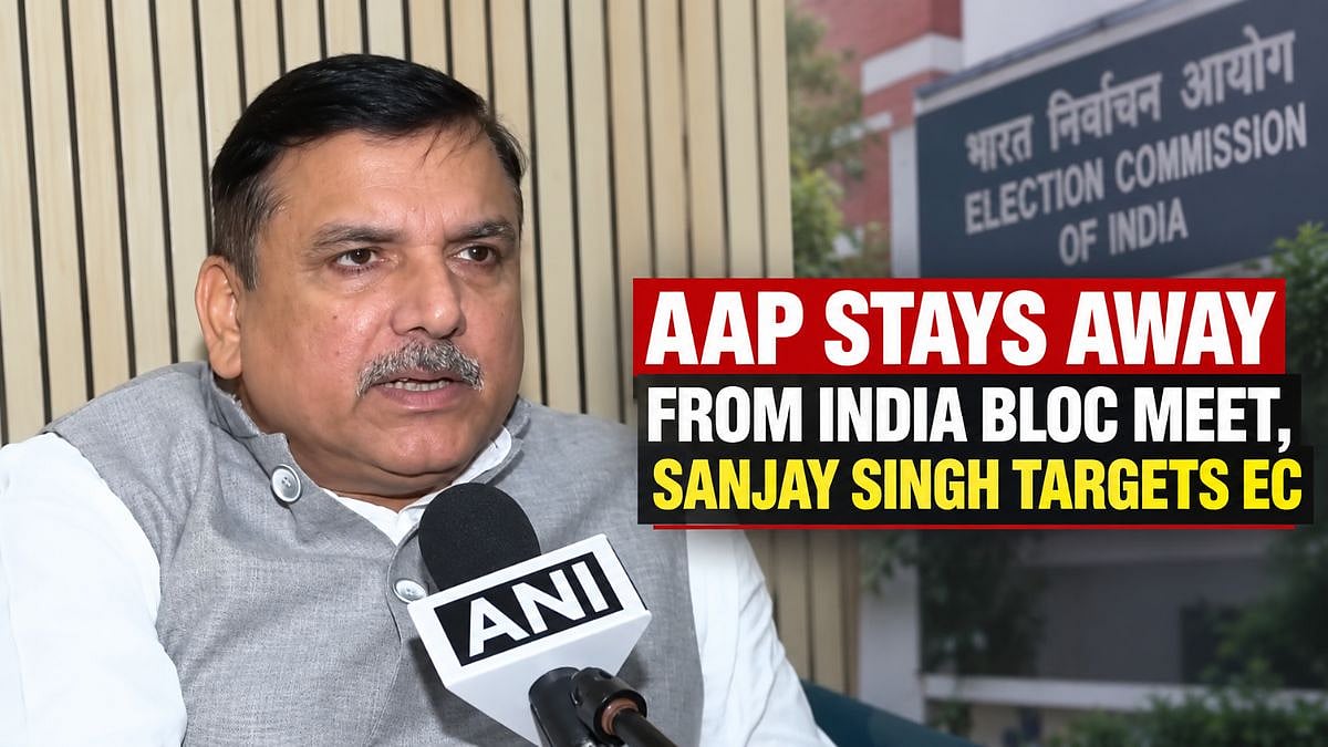 AAP Stays Away From INDIA Bloc Meet, Sanjay Singh Targets EC Over Electoral Roll Exercise | VIDEO