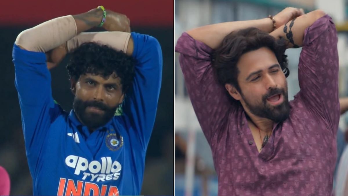 WATCH: Ravindra Jadeja Recreates Emraan Hashmi's Iconic Dance Step After Amir Jangoo's Wicket