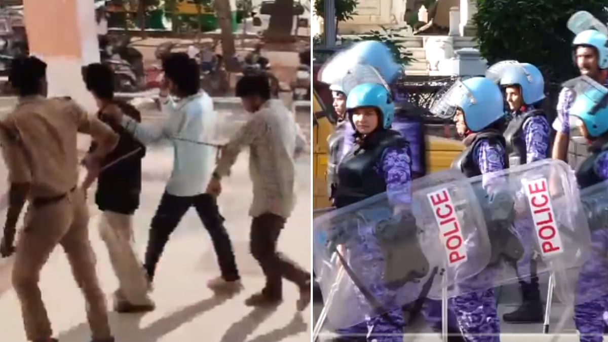 Ujjain Shahi Masjid Row: Tight Security Remains At Demolition Site To Maintain Peace; 9 Suspects Taken For Medical Examination | VIDEO