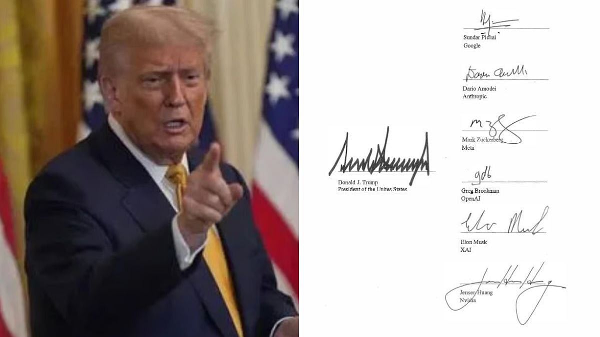 ‘Unites States’: Typo Under Trump’s Signature Draws Attention In White House AI Accord