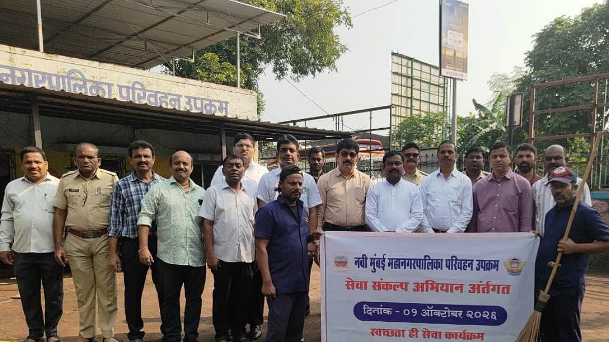Navi Mumbai: NMMT Conducts Cleanliness Drive At Bus Stations Under ‘Swachhata Hi Seva 2026’ Campaign