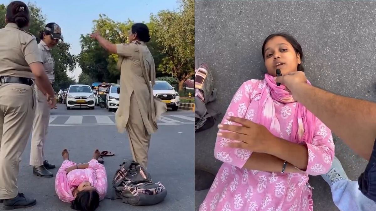 'Want To Hug Vijay Thalapathy, Then Die': Delhi Woman Lies On Road Near Jantar Mantar With Bizzare Demand, Paralyzes Traffic - VIDEO