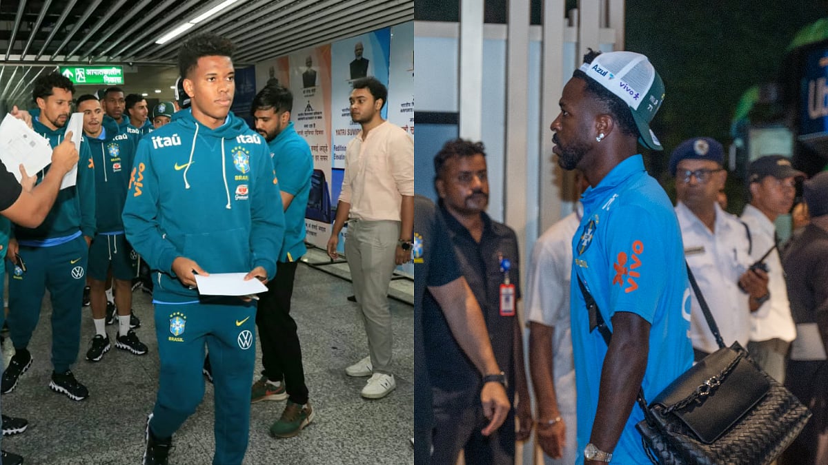 Vinicius Jr, Marquinhos & Other Brazil Stars Arrive In Kolkata For Historic Friendly Against India; VIDEO
