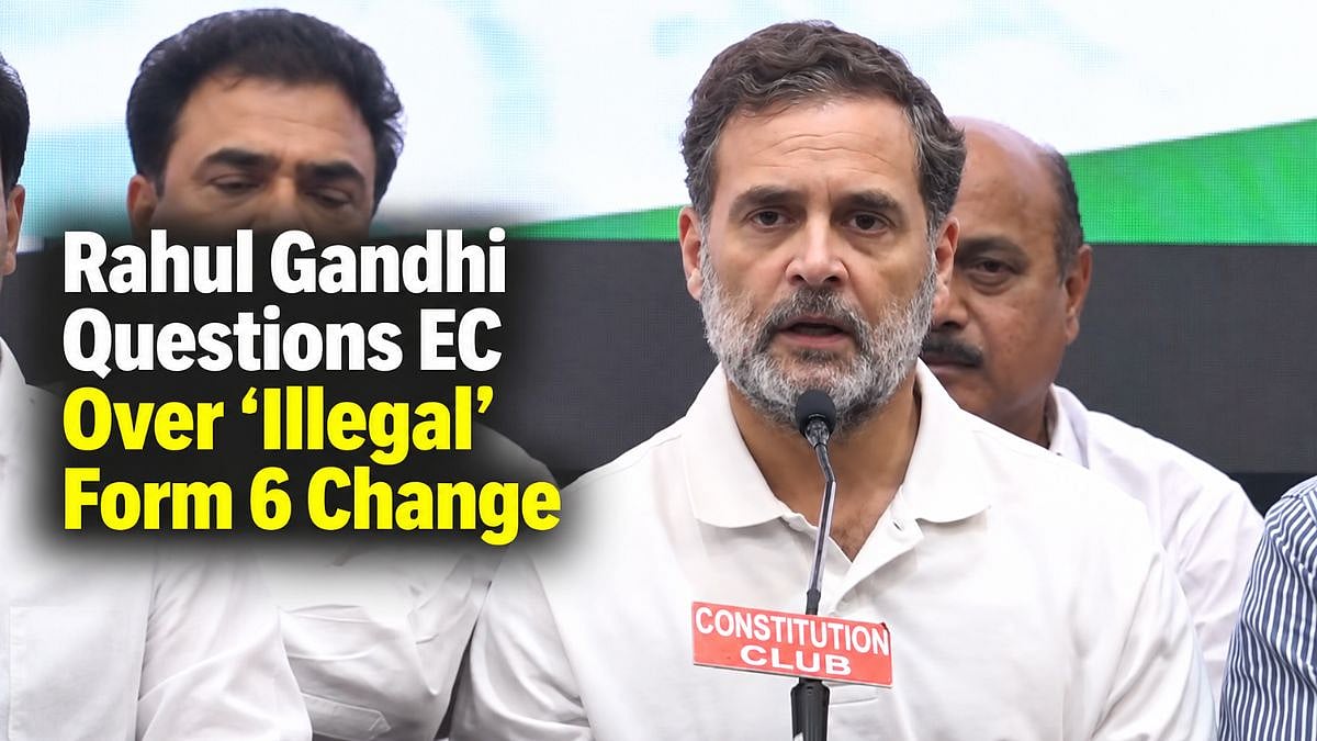 Rahul Gandhi Questions ECI Over Form 6 Change, Asks Who Ordered TCS To Alter Voter Registration Form