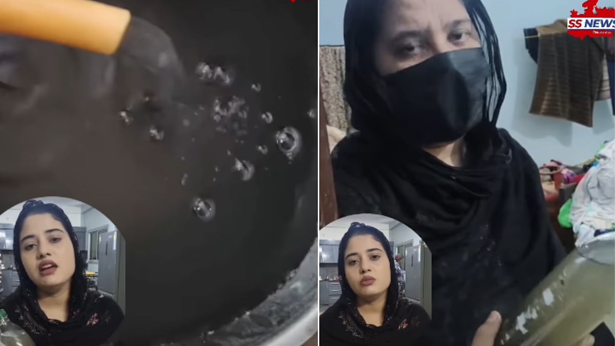 Bhopal Ward 22 Residents Receive Dirty Water For Fourth Straight Day; Woman Shares VIDEO Showing Blackish Water In Bottle & Bucket 
