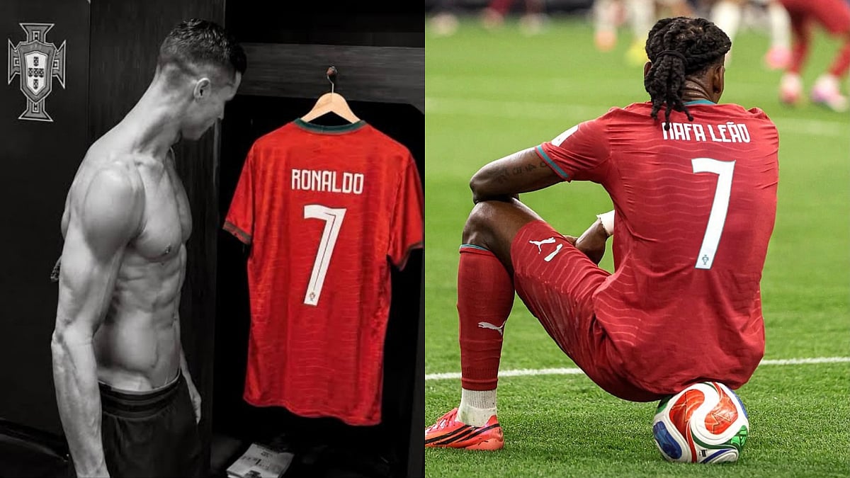 Cristiano Ronaldo's Iconic No. 7 Jersey Inherited To Rafael Leao After Portugal Star Leaves Camp; Fans React