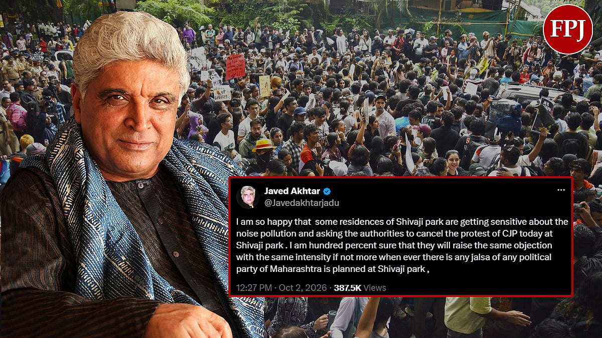 CJP Protest: Javed Akhtar Questions If Shivaji Park Residents Will Also Express Noise Concerns About Political Rallies