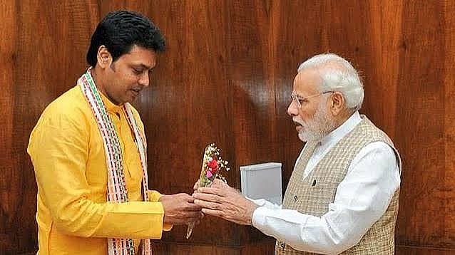 Madhya Pradesh BJP In-Charge Biplab Deb Meets PM Modi After Two-Day Bhopal Organisational Outreach
