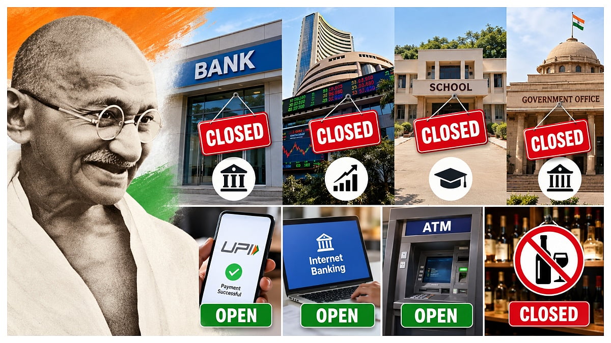 Gandhi Jayanti Holiday: Banks, Stock Market To Remain Closed, Here’s What Will Stay Open On...