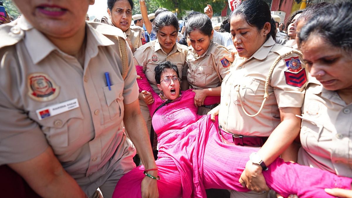 Protest Against CEC Gyanesh Kumar: Atishi, Sanjay Jha, Students Among 500 Detained At Jantar Mantar - VIDEO