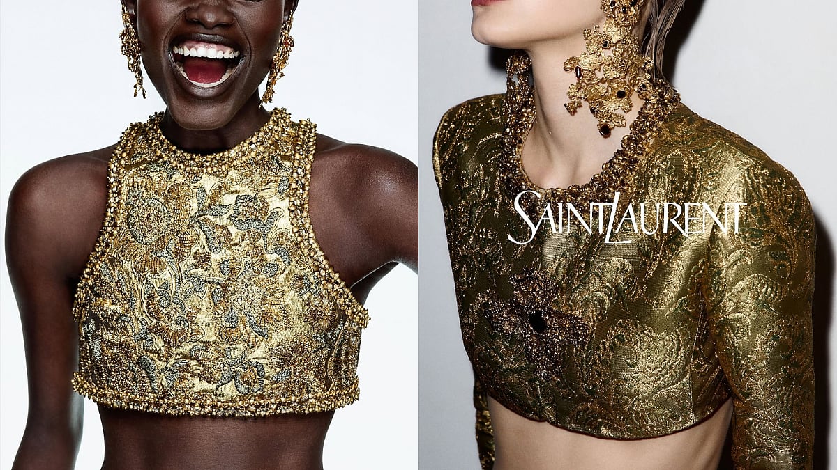 'That's Indian Blouse': YSL's Paris Fashion Week Collection Sparks Debate Over Desi Designs Without Credit