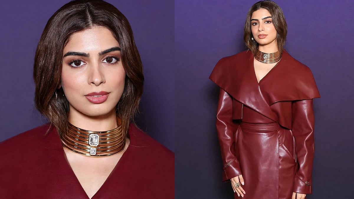 Khushi Kapoor Turns Heads In Burgundy Leather At Paris Fashion Week; Adds High-Jewellery Glam
