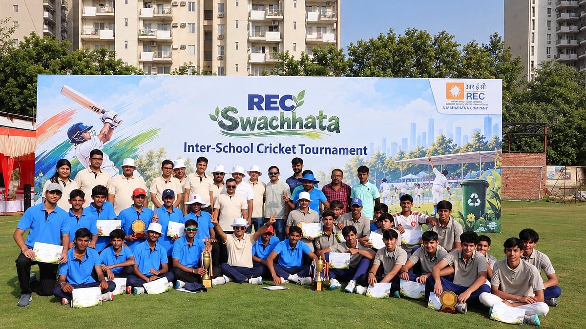 REC Swachhata Inter-School Cricket Tournament Concludes in Gurugram