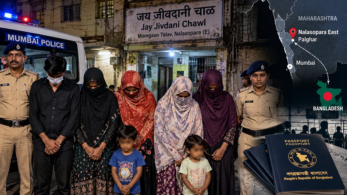 Mumbai Police ATC Detains 7 Suspected Bangladeshi Nationals, Including 2 Children, In Pre-Dawn Nalasopara Raid