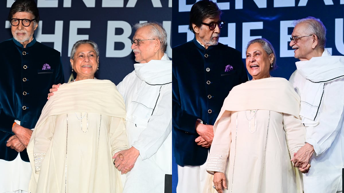 'First Time Haste Hue Dekha, So Wholesome': Jaya Bachchan's Rare Smiling Moment With Amitabh Bachchan, Gulzar Wins Fans Over - VIDEO