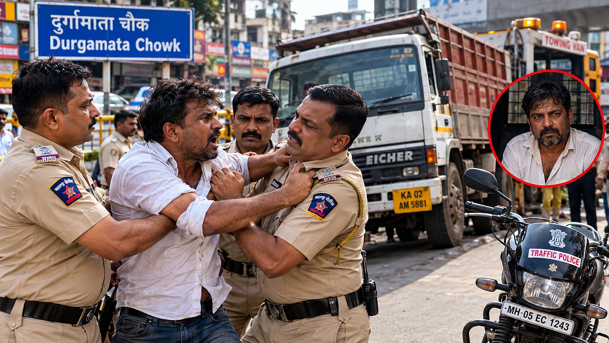 Kalyan Crime: 44-Year-Old Biker Arrested For Allegedly Assaulting Crime Branch Cops, Obstructing Towing Of Seized Tempo