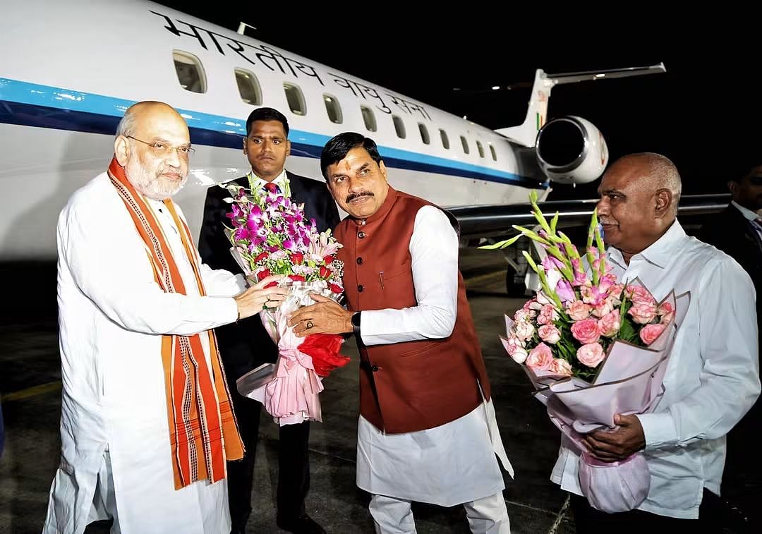 Union Home Minister Amit Shah Arrives In Bhopal Late Night; Will Assess Impact Of Rahul Gandhi's...