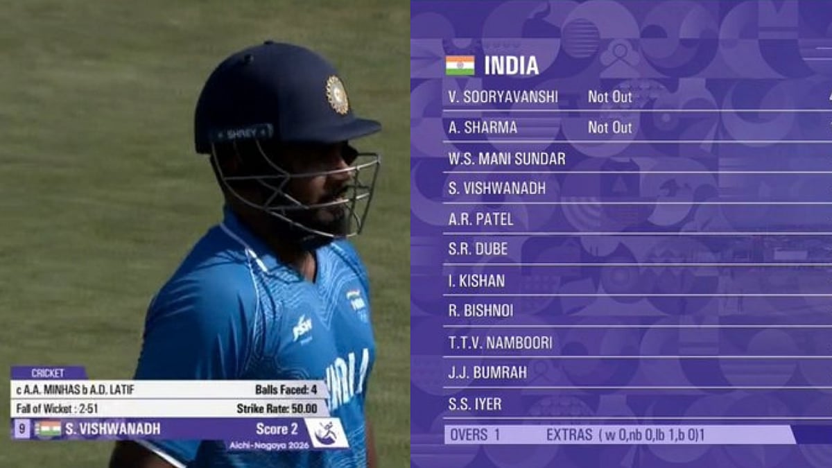 Who Is S. Vishwanadh? Netizens Confused After Sanju Samson's Name Displayed Differently During Asian Games Final Against Pakistan