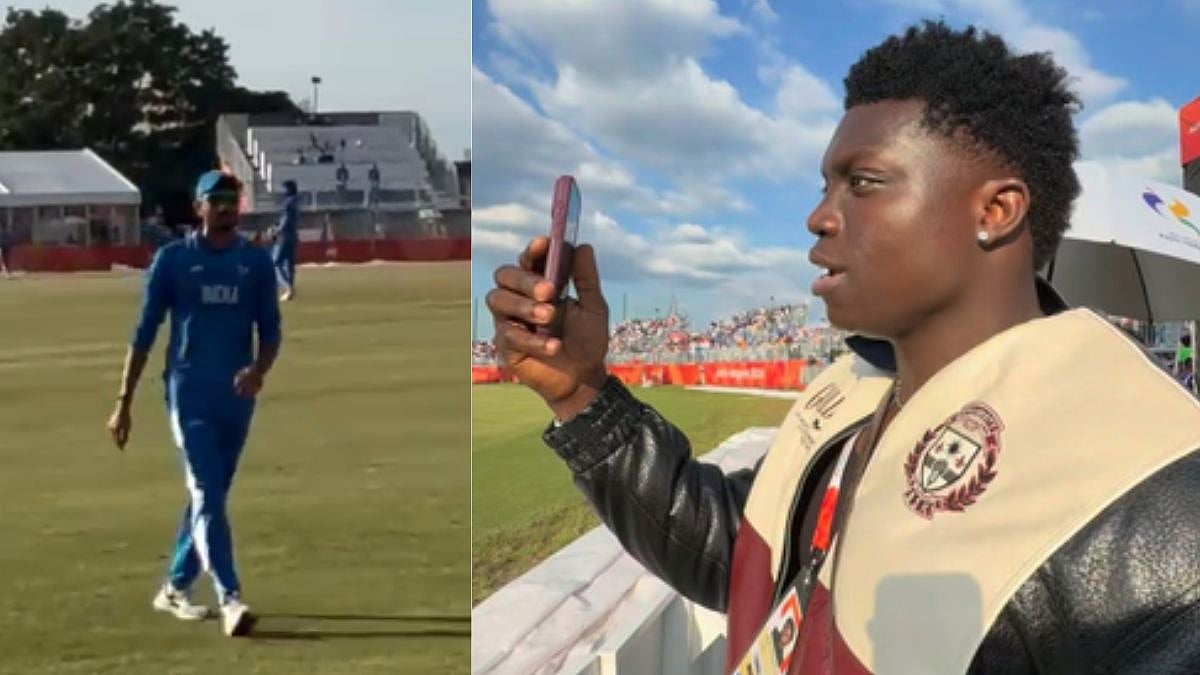 ‘Bapu, Idhar Dekh Le’: Nigerian Influencer Agu Stanley’s Fanboy Moment With Cricketer Axar Patel At India-Pakistan Match Goes Viral - VIDEO