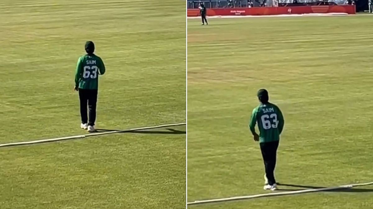 'Oye Biryani...Ek Aur Catch Chhodna': Viral Video Shows Indian Fans Sledge Saim Ayub For Dropped Catches During IND Vs PAK Asian Games Final