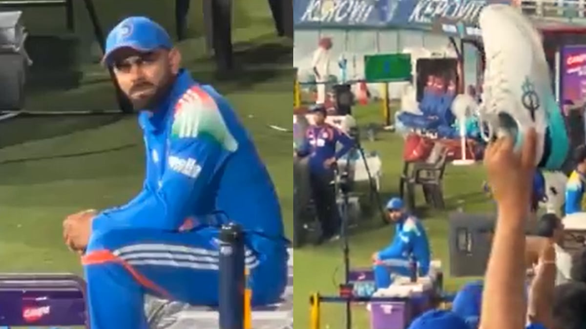 Virat Kohli Reacts As Fan Removes Shoe To Flaunt Indian Batting Superstar's Brand During IND vs WI 3rd ODI | Video