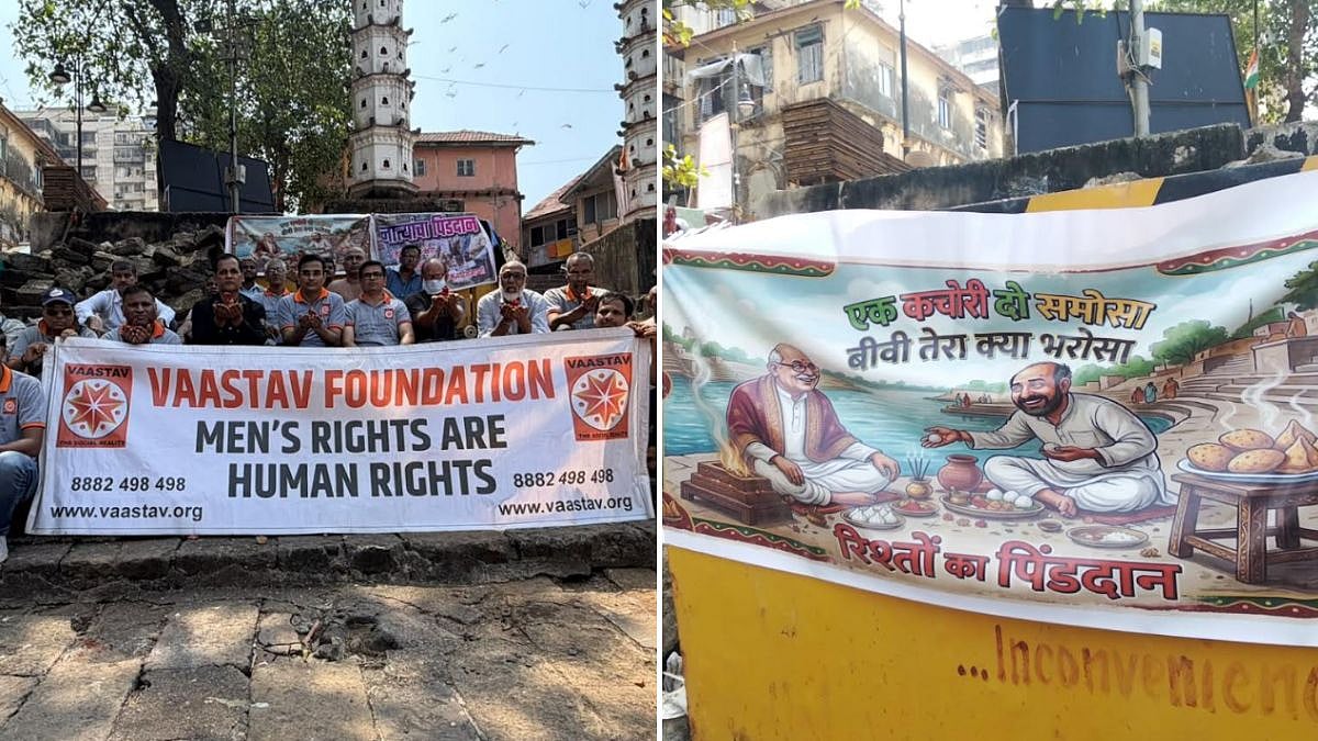 Nearly 40 Men Perform Symbolic ‘Last Rites’ For Estranged Relationships At Banganga Tank Amid Matrimonial Disputes