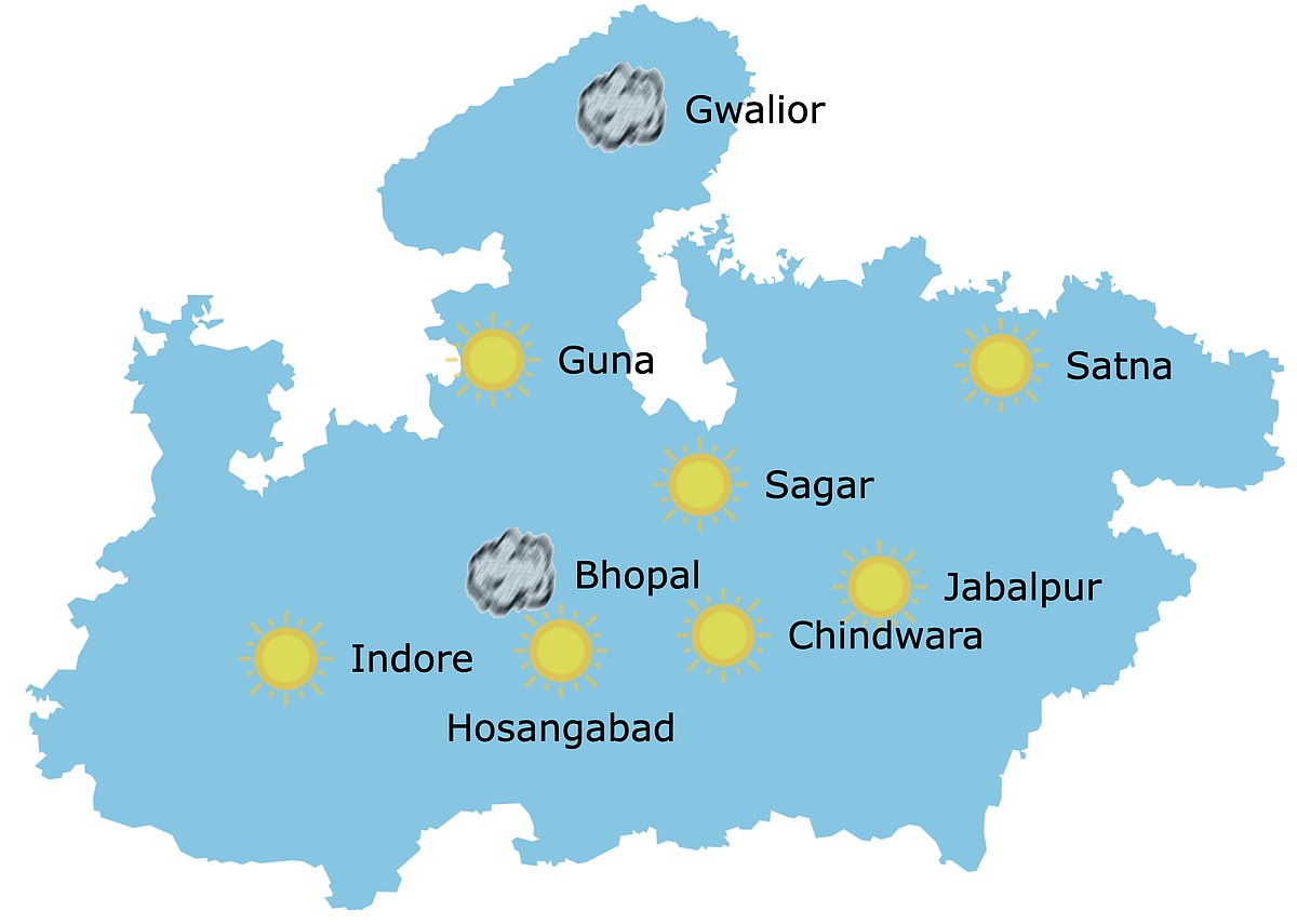 Weather in Madhya Pradesh at 10:30 am