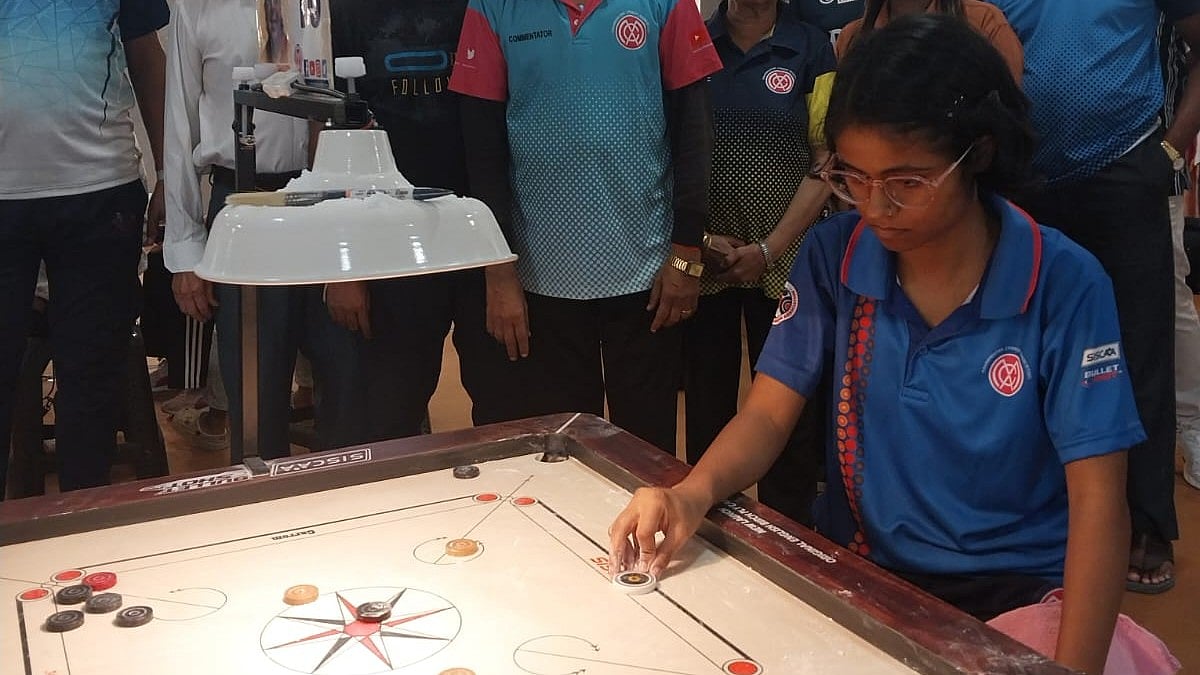 Sonali Kumari Defeats Ambika Harith Again In Saraswat State Carrom Tournament