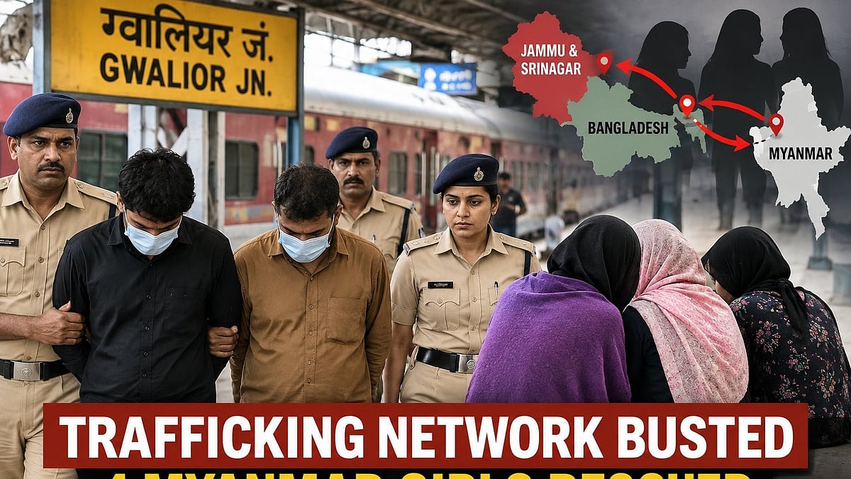 International Trafficking Network Busted In MP’s Gwalior, 4 Myanmar Girls Rescued While Being Taken For Marriage