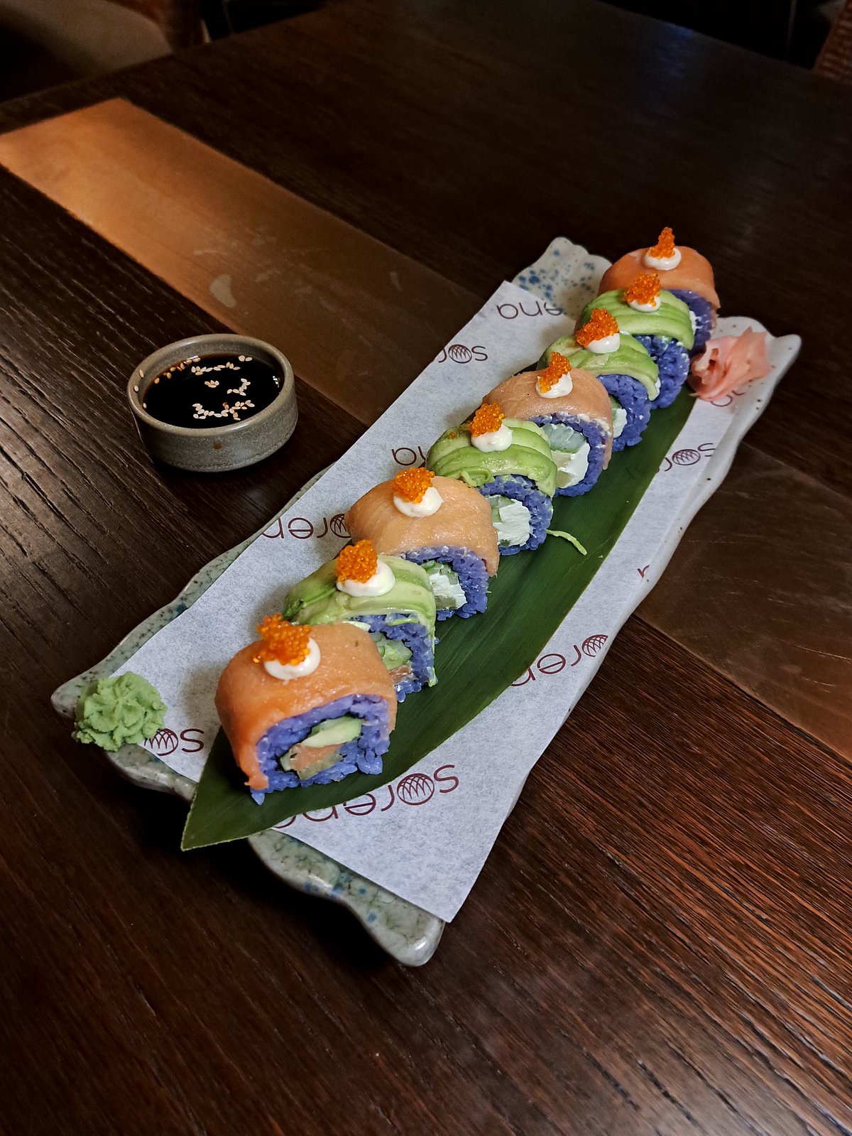 Rainbow Salmon Sushi