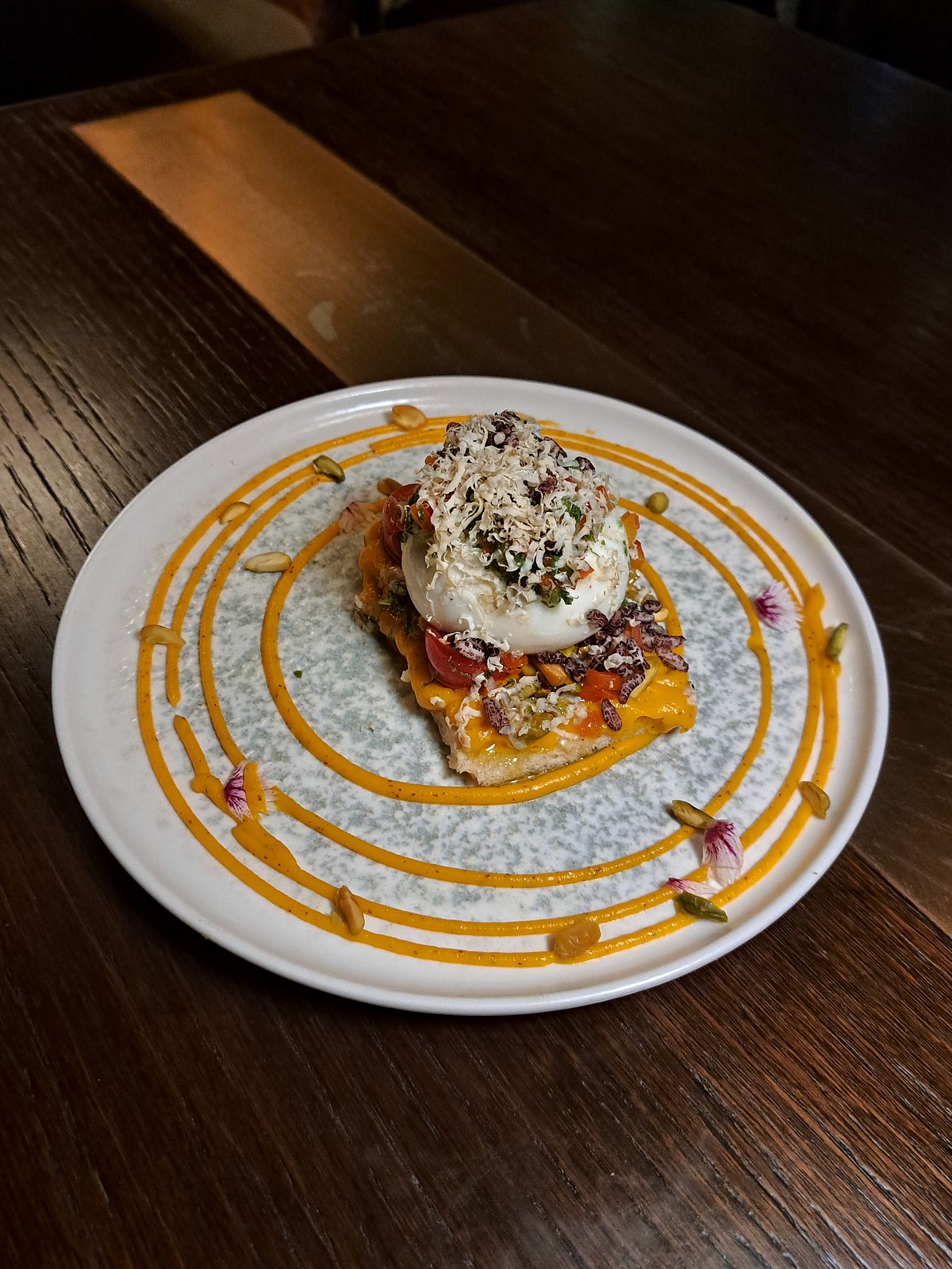 Sicilian Carrot Agrodolce Burrata Toasted Pistachio