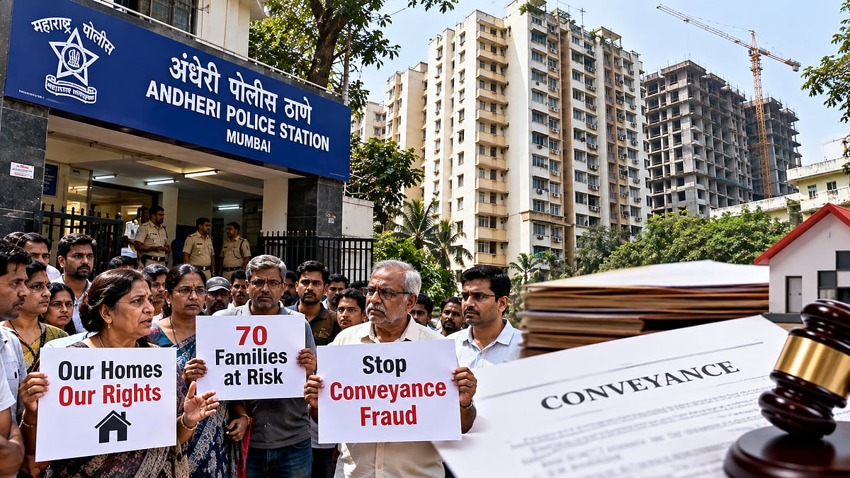 Mumbai 70 Families Fear Losing Land Beneath Homes As Andheri Police Book Developers Over Alleged Conveyance Fraud