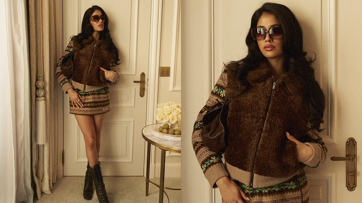 Janhvi Kapoor Channels Miu Miu's Retro-Cool Aesthetic In Cosy Knits At Paris Fashion Week