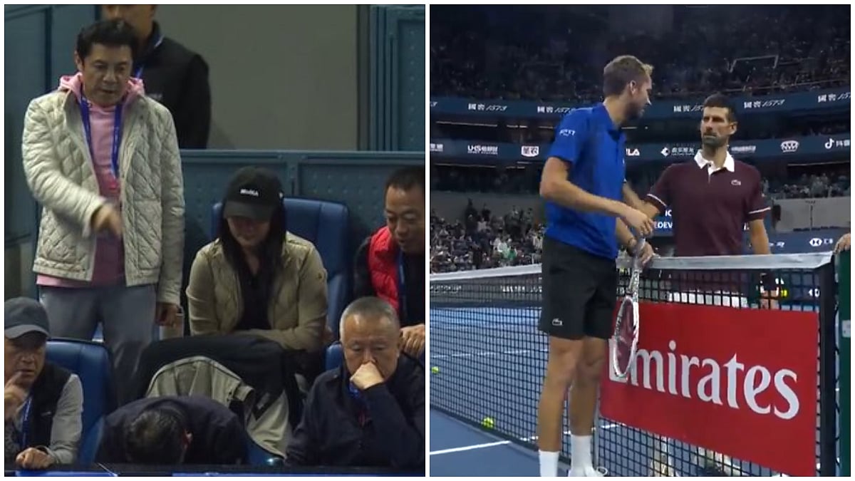 Novak Djokovic Reaches China Open Final After Daniil Medvedev Defaulted For Ball Hitting Spectator