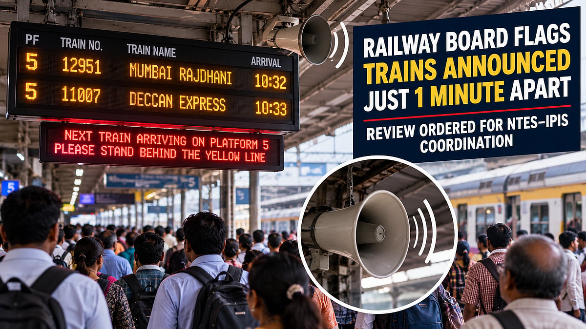Railway Board Flags One-Minute Gap Between Train Announcements, Orders Review Of Passenger Information Systems