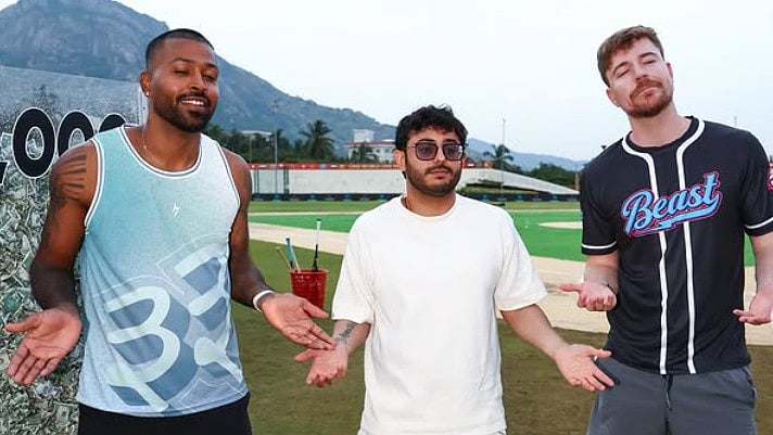 Hardik Pandya Joins CarryMinati And MrBeast For Epic Recreation Of His Iconic World Cup Celebration