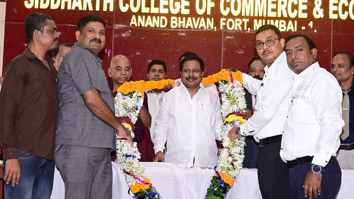 Maharashtra Deputy Speaker Anna Bansode Takes Charge As People's Education Society Trustee, Visits Siddharth College