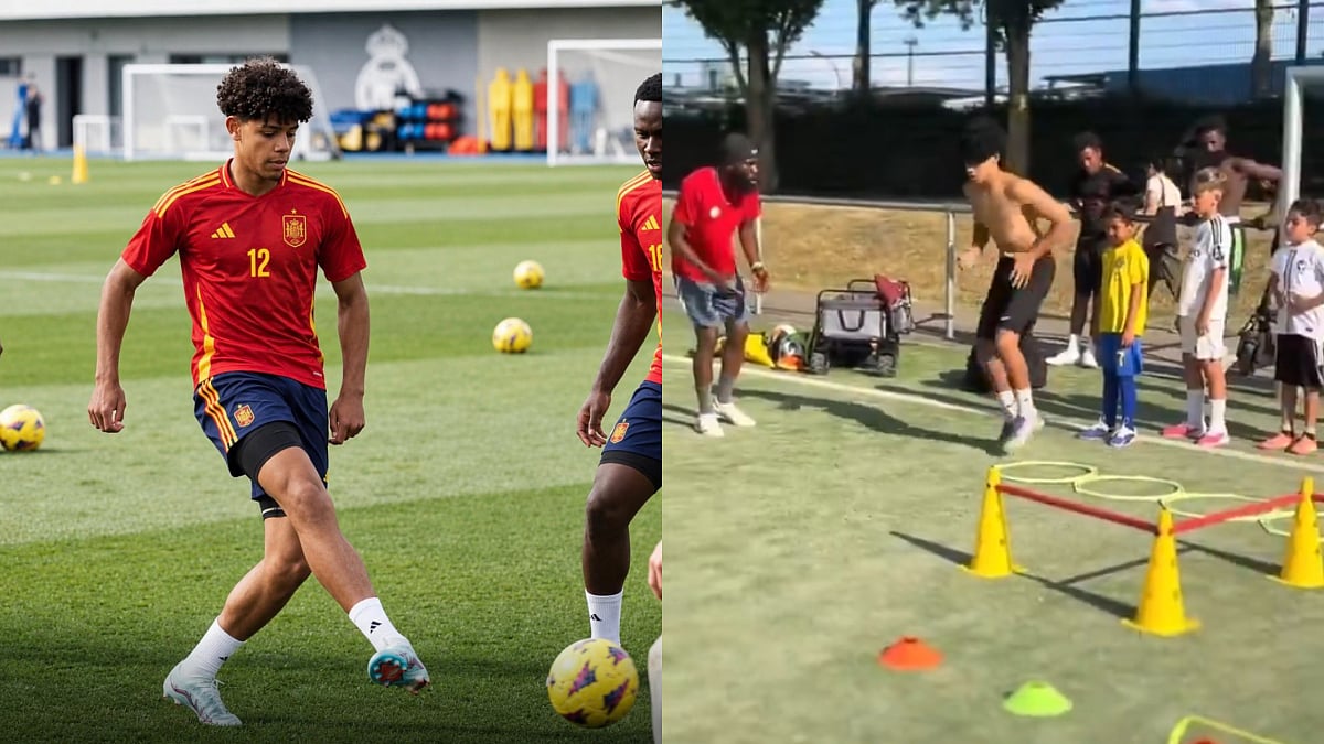 Cristiano Ronaldo Jr Spotted Training In Spain; Could He Ditch Portugal Amid Ronaldo Controversy? VIDEO