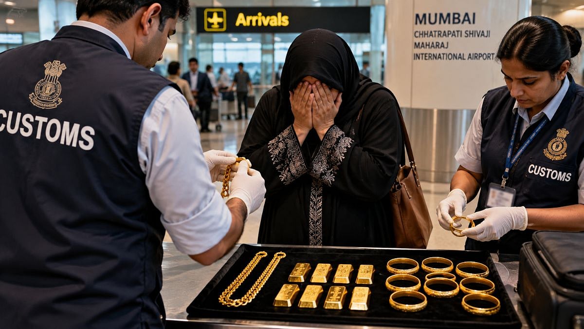 Mumbai Airport Customs Arrest 51-Year-Old Woman For Allegedly Smuggling ₹1.26-Crore Gold From Riyadh At CSMIA