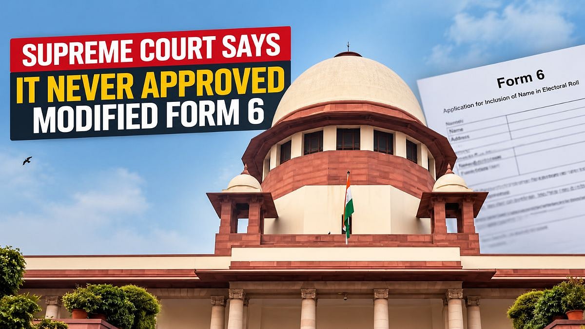 Supreme Court Says It Never Approved Modified Form 6 Used For Electoral Rolls During SIR
