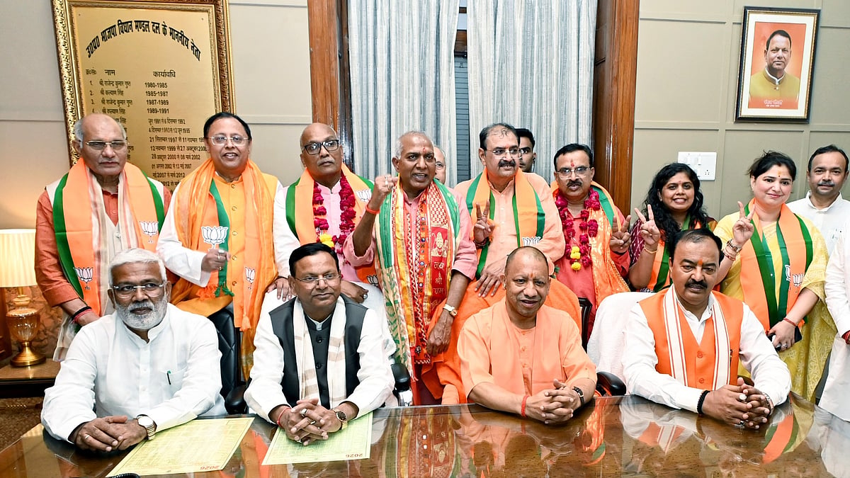 UP Rajya Sabha Polls BJP's 8 Candidates File Nominations In Presence Of CM Yogi Adityanath