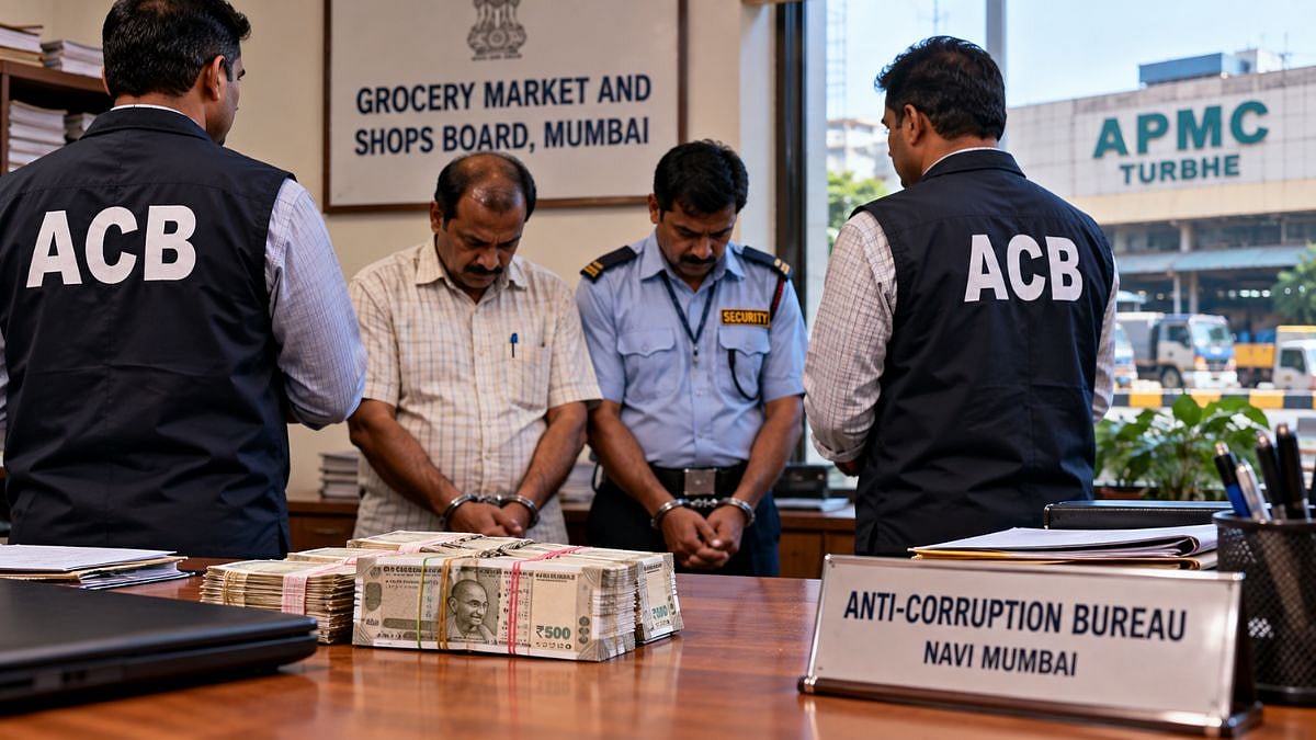 Navi Mumbai Crime: Anti-Corruption Bureau Catches Board Inspector, Security Guard Allegedly Accepting ₹43,000 Bribe In Mathadi Worker Case