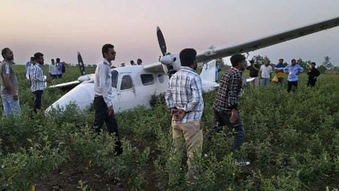 Karnataka Training Aircraft Makes Emergency Landing In Field Near Kalaburagi Airport, Pilot & Trainee Safe